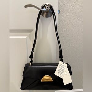 NWT Ted Baker “Selene” black leather shoulder/crossbody bag